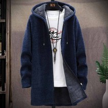 kirahosi 남자 기모 니트 가디건 두툼 아우터 박시 85호 BWxzvfwe