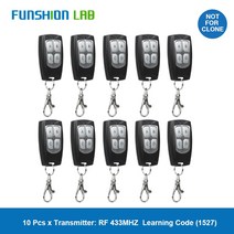 프레젠테이션 리모컨 피피티 발표 10 pcs 범용 무선 4 버튼 433mhz rf 원격, 검은 색