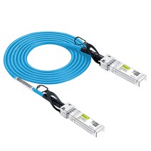 10Gtek SFP+ DAC 듀얼 코어 케이블은 Cisco SFP-H10GB-CU2M과 호환 Ubiquiti UniFi Fortinet 등, Blue