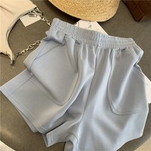 인터내셔널 전문점 솔리드 무지 첫사랑 시크 컬러 계 날씬해 보이는 포켓 반바지 드렌드 여성 여름