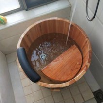 편백나무반신욕기 간이욕조 반신욕기 이동식 가정용 히노끼 욕조, H