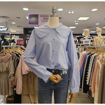레겐보겐 [뉴코아 인천점] 러블리 데일리 아이템으로 강추!!! 어디에든 찰떡이야~~ 여성 핑핑 빅카라 블라우스 ( 2Color )