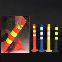 우레탄볼라드 차선유도봉 주차금지봉(나사 포함), PU 75CM 빨강 흰색(나사 포함)