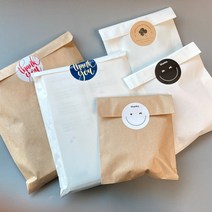 초이스앤코 플랫 종이봉투, 화이트, 2호(100장)