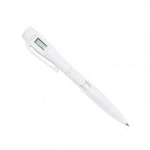 참신한 볼펜 디지털 시계 전자 펜 1 개 시험 서명 쓰기 학교 문구 용품, 01 WHITE