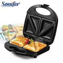 파니니 그릴 전기 양면 그릴 팬 750w 삼각형 샌드위치 메이커 요리 주방 가전 아침 식사 와플 기계 붙지 않는 철 프레스, sf6133, 영국