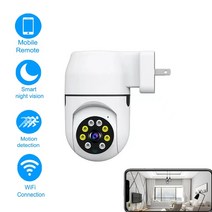 펫cctv 애견 강아지 고양이 2mp 콘센트 카메라 프로 스마트 무선 wifi cctv, 2mp 추가 128g 카드, 영국 플러그