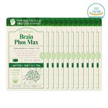 두뇌건강 최고함량 포스파티딜세린300mg 비타민E 기억력 인지력 개선 영양제 부모님 수험생 추천 사은품증정, 12개