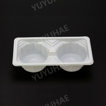 포장 비닐 봉투 커피 가방 카페 테이크아웃 업소용, 화이트 2구 컵 홀더  1000개