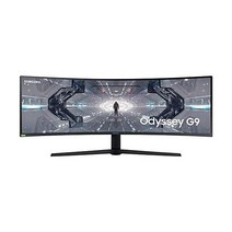 SAMSUNG 삼성 49” Odyssey 오디세이 G9 게이밍 모니터 1000R 커브드 Screen QLED Dual QHD 디스플레이 240Hz NVIDIA G-SYNC