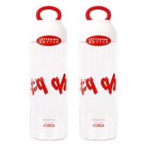락앤락 비스프리 레터링 물병 레드 550ml x2개/보틀