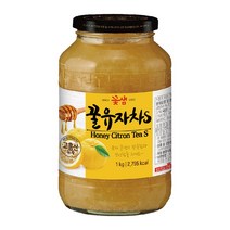 꽃샘 꿀 유자차S, 4병, 1kg