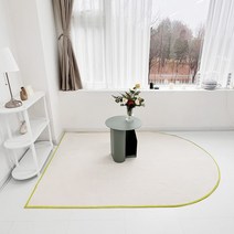 유이 믹스매치 아치형 비정형 러그 카페트 워셔블 100x150cm