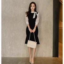 결혼식하객룩 원피스 드레스 결혼식 하객룩 상견례 가을 오피스룩