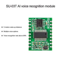 AI 음성 인식 모듈 아두이노 ST32 51 마이크로 컨트롤러 SU03T 오프라인 스위치, 01 SU03T module