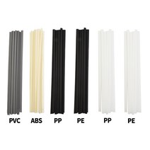 용접봉 롯드 200mm 플라스틱 용접봉 ABS/PP/PVC/PE 스틱 10 개 총 범퍼 수리 용품 200x5x2.5mm, 02 PE Black
