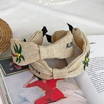 와이키키 바닷가 라탄 여름 시원한 반다나 헤어밴드 터번 머리띠 정유미반다나