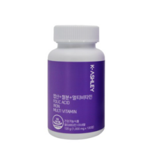 K-ASHLEY 엽산 플러스 철분 플러스 멀티비타민 120g, 120정, 1개