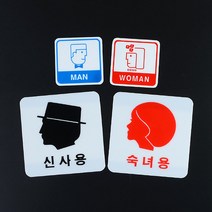 남자 여자 화장실 안내판, 숙녀용, 제품선택