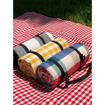 특대형 돗자리 체크무늬 스트랩 끈 파우치포함 200cm*300cm입고! 오늘 하루 특가!, 블랙체크