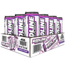 VPX Redline NOO-Fusion - 탄산 사전 운동 및 인지 강화 카페인 NOO-Fuel 슈퍼 크레아틴 아미노산 함유 스포츠 영양 에너지 드링크 12 x Fl온스 캔 프로