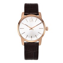 CK 여성용 시티 쿼츠 가죽시계 31mm K2G23620