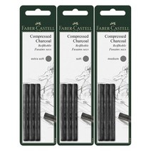 파버카스텔 압축목탄 블리스터 3입, S