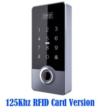 지문인식USB 장치 IP67 Wateproof RFID 125Khz 13 56Mhz WG26/34 초인종 버튼 액세스 제어 리더가있는 3000, [01] 125Khz Card