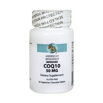 아메리칸바이올로직스 American Biologics CoQ10 50mg 베지테리안 츄어블 타블렛, 60개입 × 1개