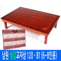 [남원공방] 전통 칠기밥상 남원 [상감] 교자상 120 81cm (교자상커버포함), 단일속성