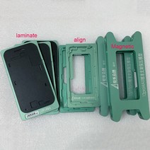 휴대폰 수리도구 매직 소프트 라미네이션 금형 7 인치 lcd는 삼성 호환 가장자리 곡선 전화 화면 수리를위한 패드를 Refurbish, 한개옵션1, [05] X XS Align