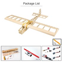 무선 조종 비행기 헬기 드론 춤 날개 취미 R03 스틱06 비행기 580mm 윙스 팬 발사 우드 DIY 전기 항공기 RC 비행 PNP 버전미조립, 02 KIT Version