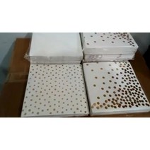 일회용 종이 냅킨 흑백 2 겹 맞춤 디자인, White