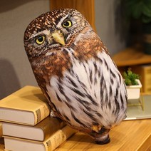 집들이 선물 인테리어 소품 부엉이 장식품 부엉이 인형 인테리어 인형 소품 장식 시뮬레이션 플러시 올빼미 수면 베개 부드러운 박제 동물 독수리 쿠션 소파 만화 새 장난감, 1
