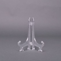 이젤거치대 탁상용 대형 나무 일루미늄 전시용 이젤 1pcs 휴대용 플레이트 홀더 스탠드, 1pc 클리어 2인치