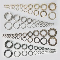 아유디 [낱개]아일렛링 100개 끈구멍 단추, 엔틱골드#200(4.5mm)