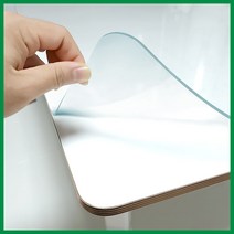 블루몬스터 맞춤 투명 유리대용 식탁매트 책상 데스크 매트 2mm, 사각, 70cm x 150cm (라운딩가능)