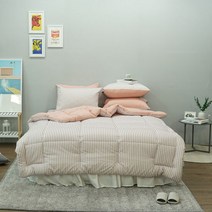 [르헤브] 밀크캔디 에어스킨 차렵이불베개세트 SS