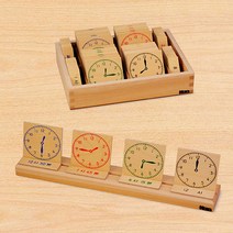 [하나몬테소리] M0135 시계 B - 시계교구 시계학습 시계공부 몬테소리시계, 1개