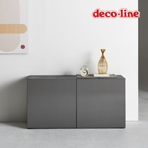 데코라인 코넬 피코 수납형 높은 거실장 1200 DNS028C, 화이트