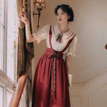 경성의복 의상 개화기 옷 경성시대 투피스 멜빵 원피스 복고풍