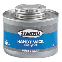 Sterno Handy Wick Chafing Fuel Can Methanol Six-Hour Burn - 24 cans per case., 1