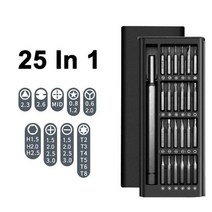 수공구 Screwdriver Set 25 in 1 Magnetic Screw Driver Kit Bits Precision Electric iphone 호환Computer Tri, [01] 25 in 1 set