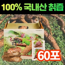 100% 국산 칡즙 칡원액 칡 물 차 진액 추출액 칙뿌리 갈근 무첨가물 60포, 1박스