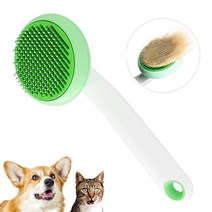 털 빠짐용 고양이 브러시 및 개를 위한 반려동물 그루밍 셀프 클리닝 슬리커 제거 엉킨 머리카락과 느슨한 속털을 쉽게 제거 매트 엉킴 빠짐 브러시 (블루) 6205700964, Green