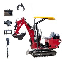 미니굴삭기 소형 포크레인 굴착기 가장 저렴한 0.8 T 톤 800 Kg 가정용 크롤러 초소형 마이크로 미니 배거, 03 Amry 녹색