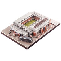 캐릭터인형3D 경기장 퍼즐 모델링 키트 어린이 성인 13.78x11.81x3.94in (Color : Anfield Stadium), 01 Anfield Stadium