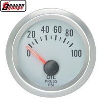 자동차 게이지드래곤 52mm (2 인치) 자동차 변형 포인터 부스트 수온 오일 온도 측정기 압력 전압 게이지, 06 Oil pressure
