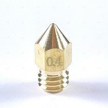 1.75mm 3D프린터 mk8 노즐 압출기 레터링 인쇄 헤드 액세서리 교체용 황동 홀 0.4mm