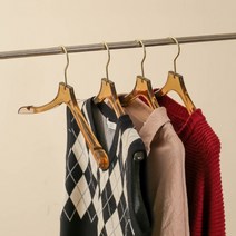 클리어 아크릴 옷걸이(브라운) 옷가게 의류매장 디피